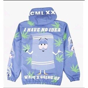 Members Only SOUTH PARK Toweli Hooded Windbreaker Jacket Men’s Sz L NWT